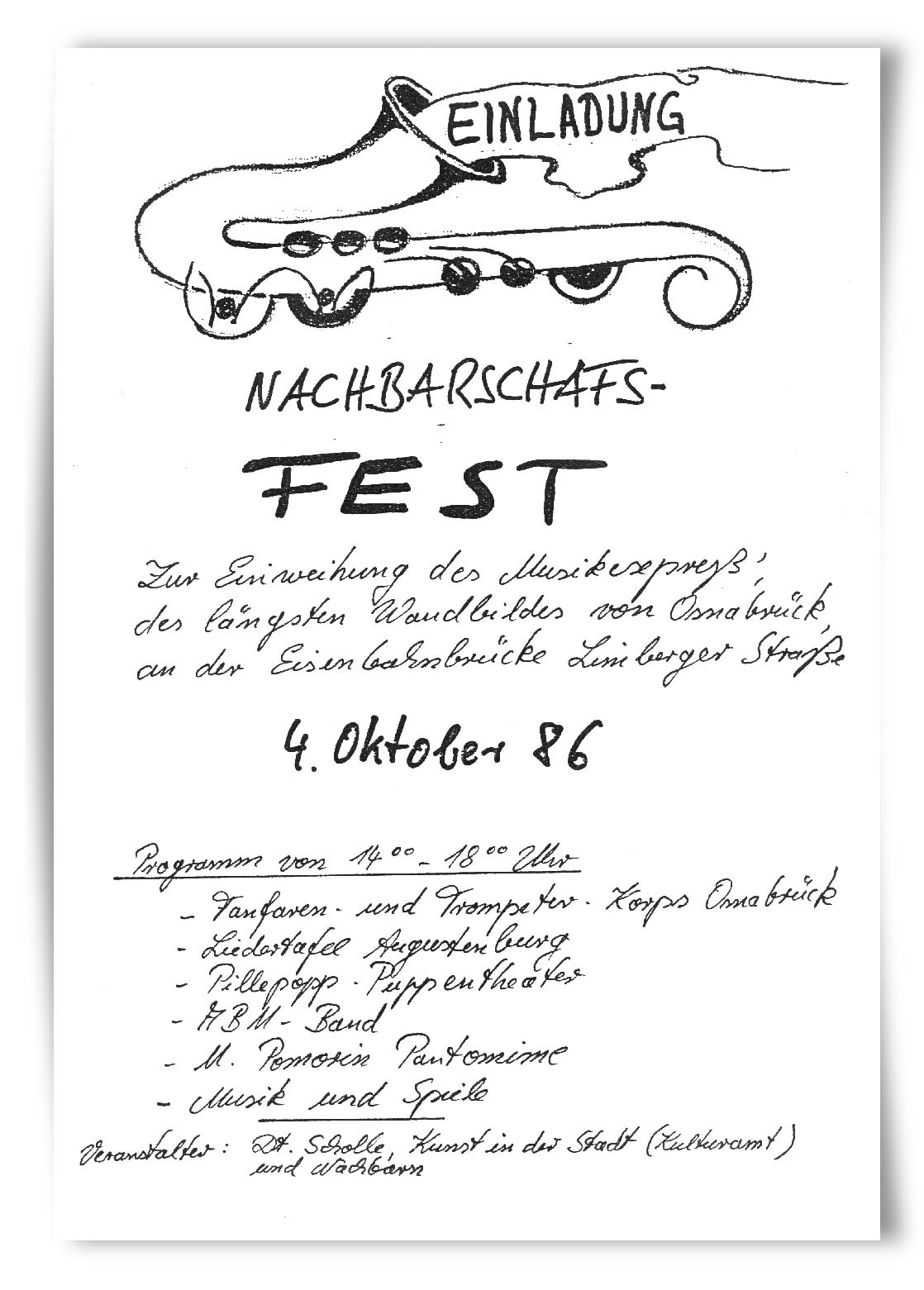 Einweihung 1986 Kopie